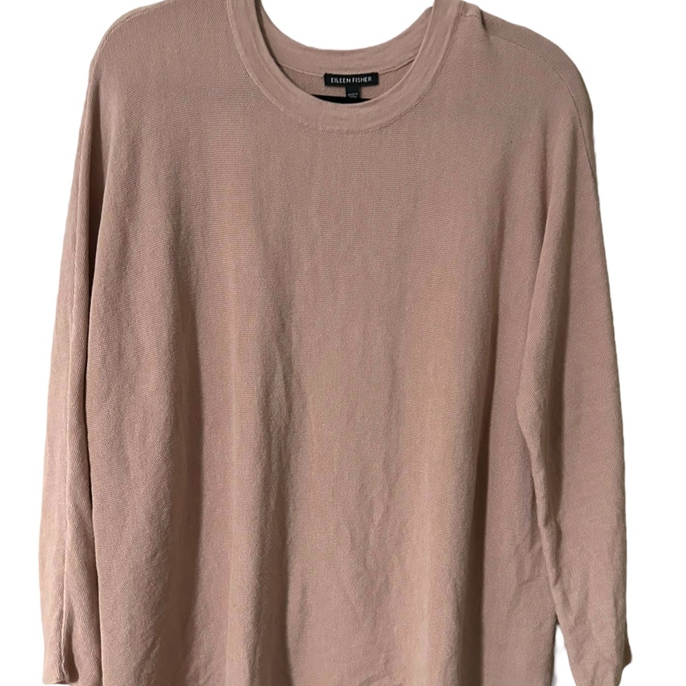 Fine Merino Jersey  Top size 2X by Eileen Fisher -Dusty Rose